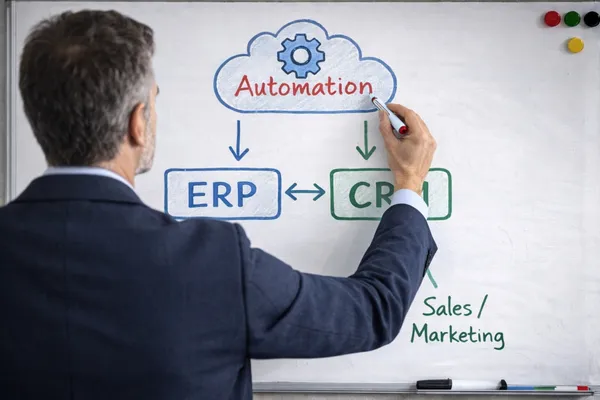 Diagrama: Connectivitat ERP/CRM i Automatització