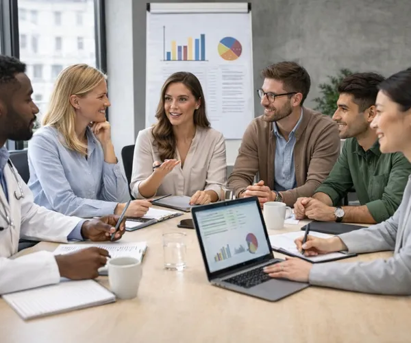 Equipo técnico de Deviware en una reunión de trabajo