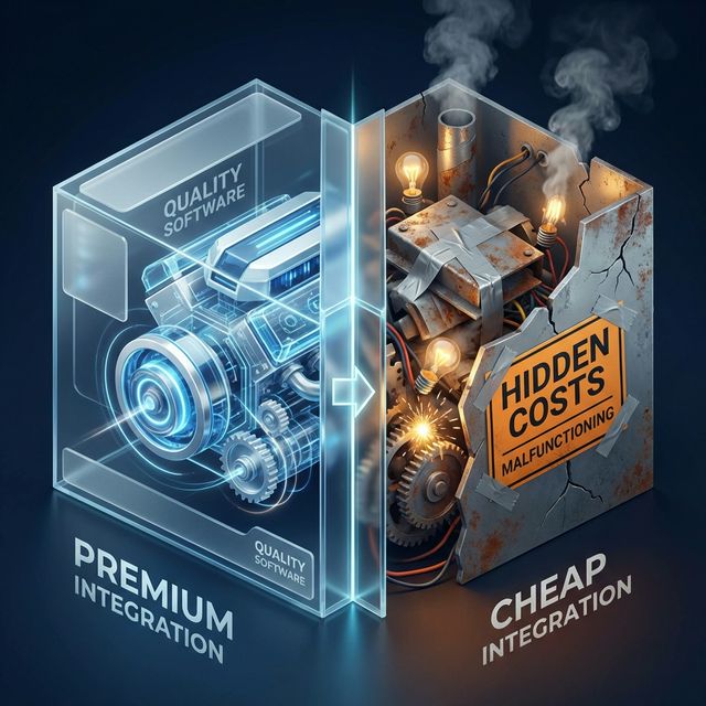 Por qué las integraciones baratas salen caras: análisis a 12 meses