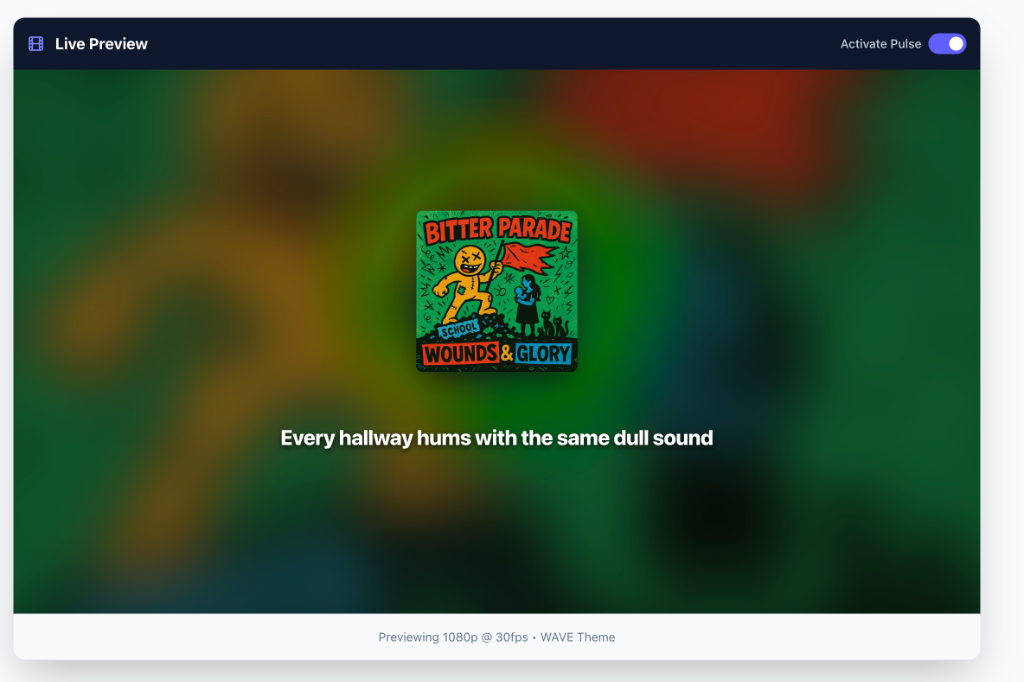 Vista previa en vivo