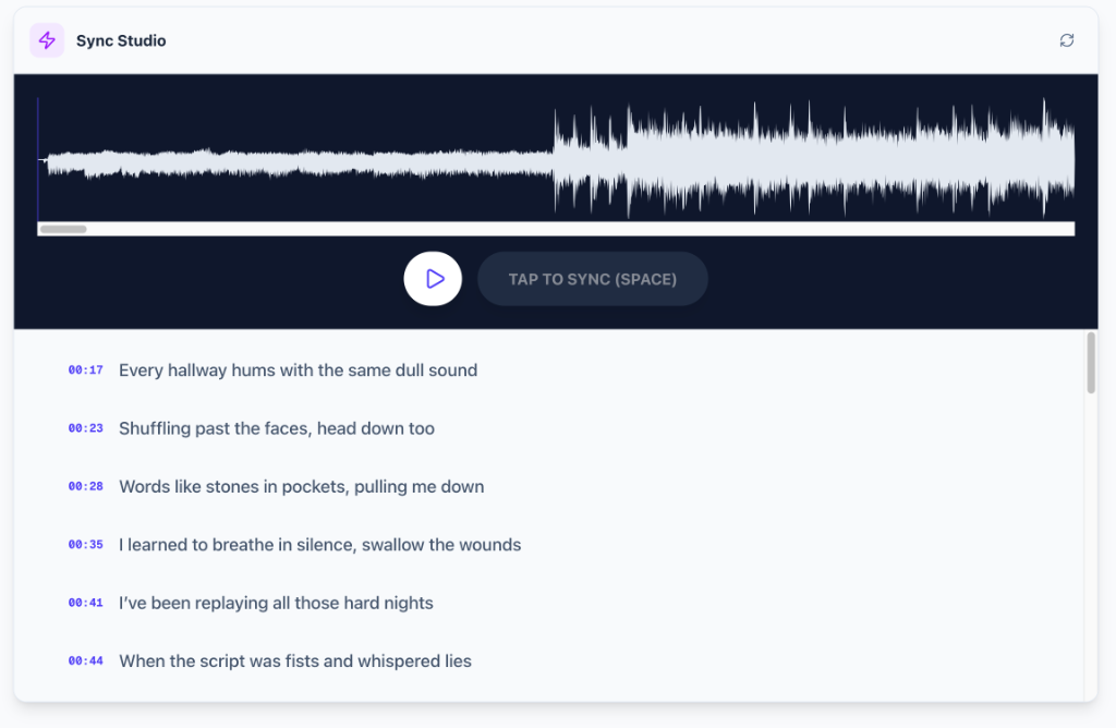 Estudio de sincronización